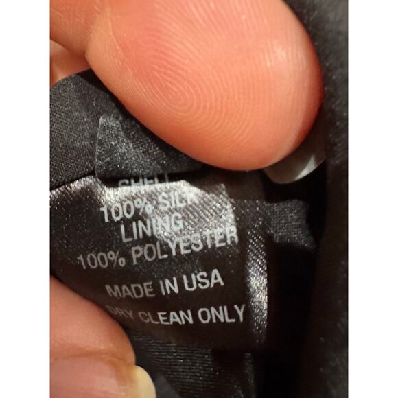 Brandon Maxwell cocktail party Black Silk Halter Bustier Sheath Dress 6 / small - Picture 14 of 15